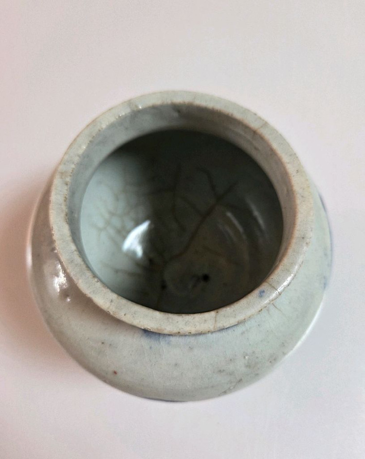 골동품 조선시대 후기 관요사기 청화백자 죽문호 이미지