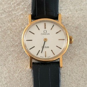 오메가 드빌 금장 여성 시계