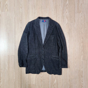 가이진 메이드 브라운 러기드 울 블레이져