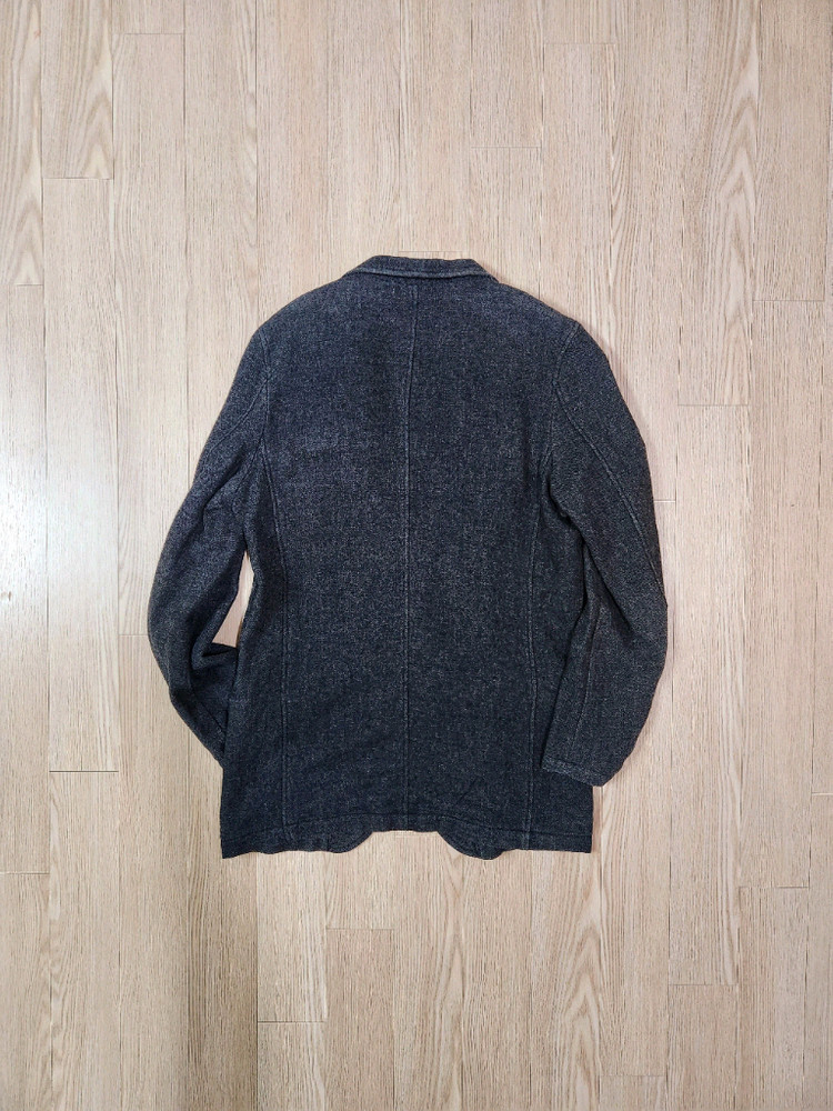 가이진 메이드 브라운 러기드 울 블레이져--3