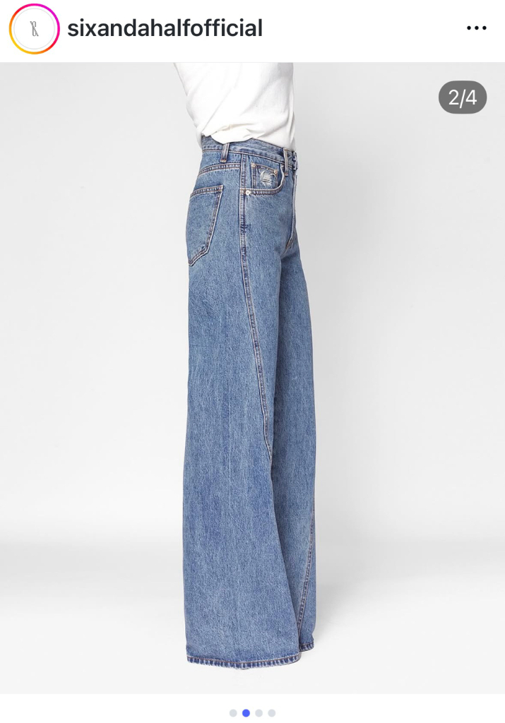 sixandahalf 식스앤어하프 트위스트 진 m 이미지