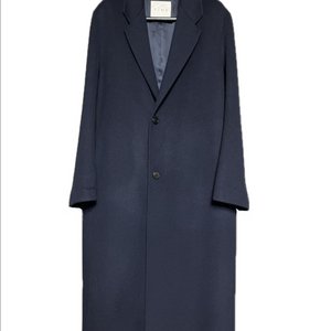 타임옴므 20주년 다크네이비 체스터 벨티드 코트 95사이즈