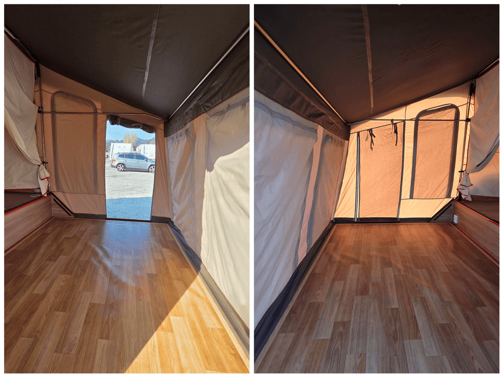 코쿤 CC4 텐트 트레일러 / 350만원 / 내외부 상태 굿!! 스킨 상태 굿!! 전기 바닥 난방!! 이미지