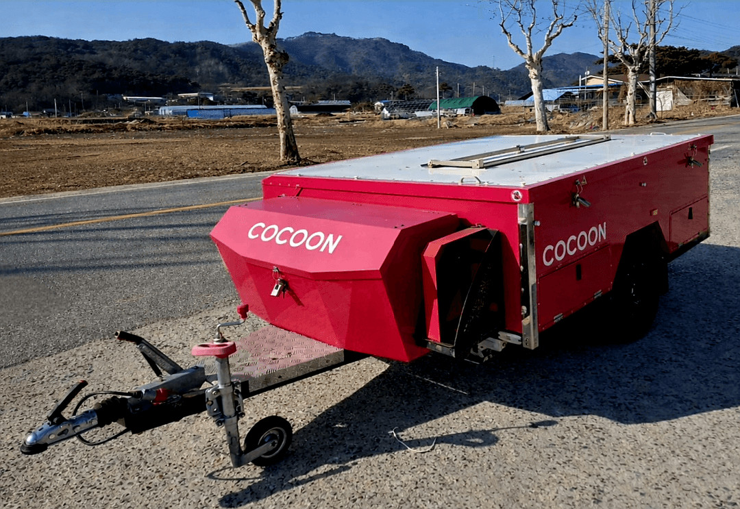 코쿤 CC4 텐트 트레일러 / 350만원 / 내외부 상태 굿!! 스킨 상태 굿!! 전기 바닥 난방!! 이미지