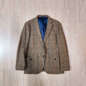 GRACEFUL DAYS 문 원단 체크 캐주얼 블레이져