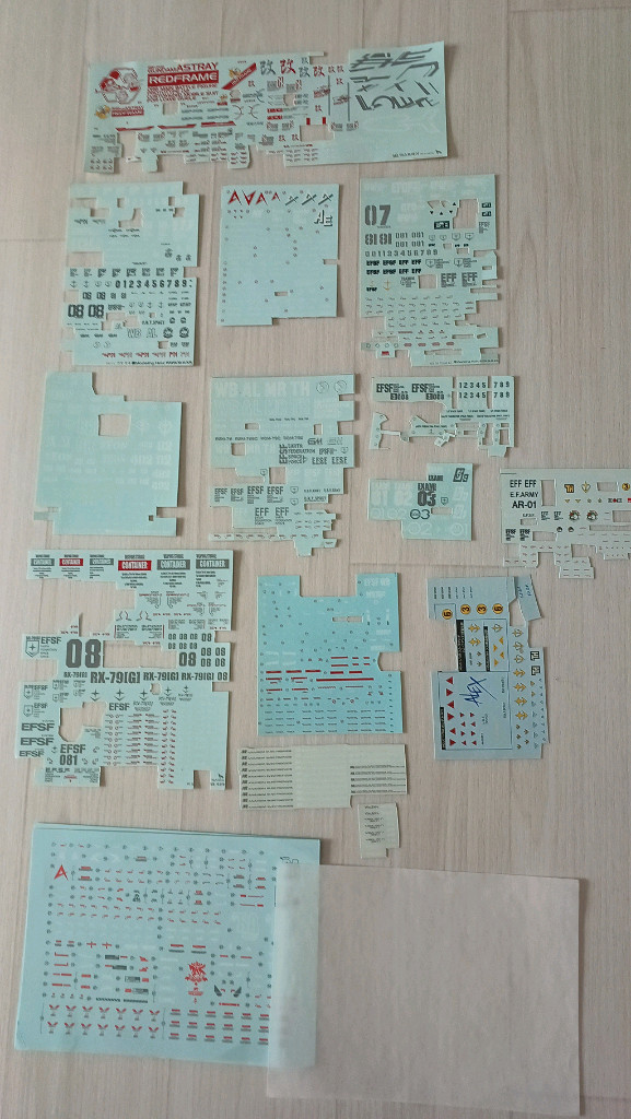 모델링홀릭 건담 데칼 다수 SALE--1