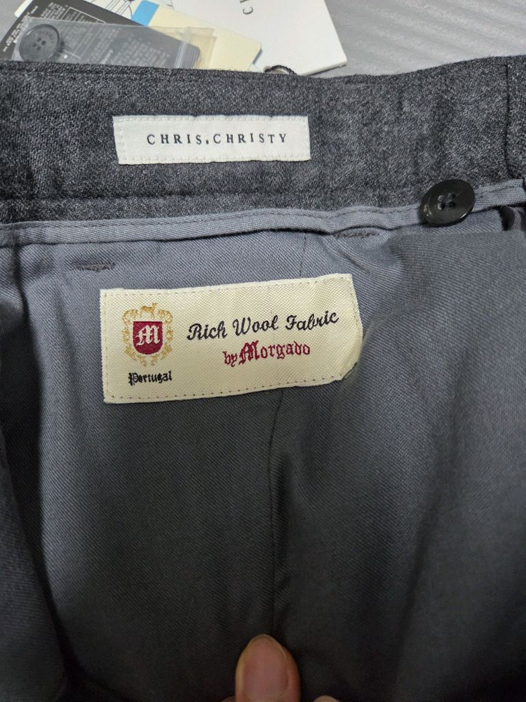 이태리 리치울 그레이 슬랙스,트라우저78(30)사이즈판매(크리스크리스티)--2