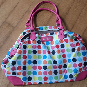 프렌치불 도트 패턴 숄더백