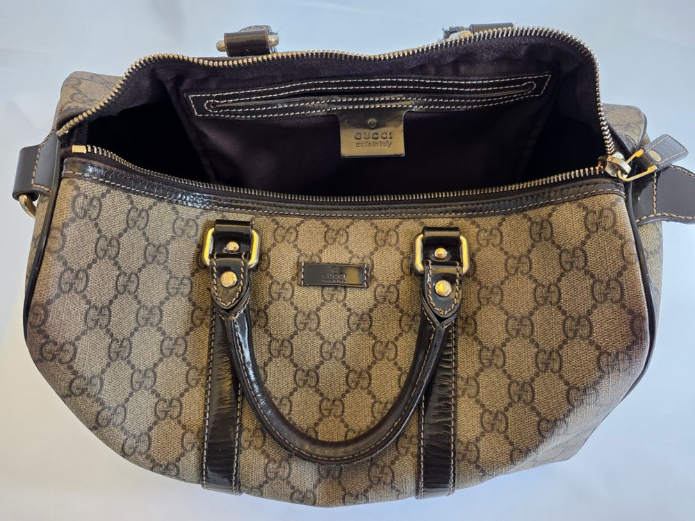 구찌 GG패턴 보스턴백 브라운 이미지
