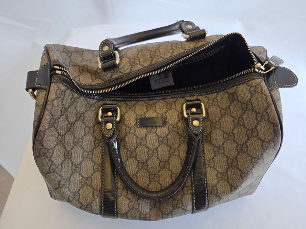 구찌 GG패턴 보스턴백 브라운 이미지