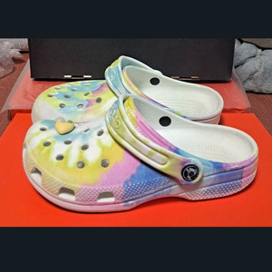 크록스 J3 220~225 타이다이 쥬니어 여성크록스