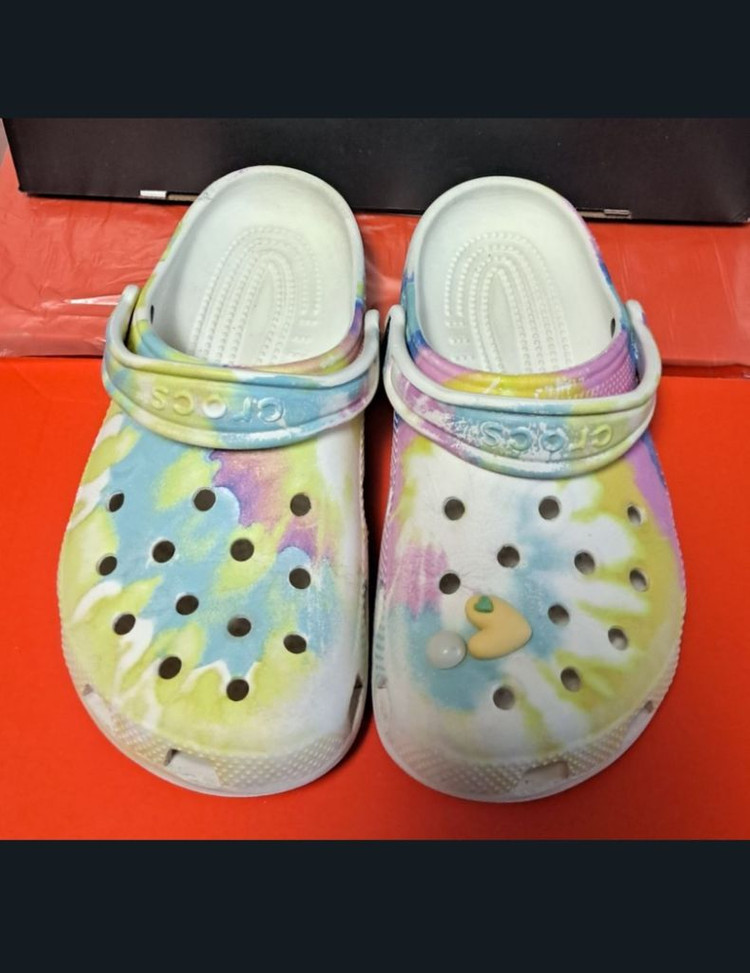 크록스 J3 220~225 타이다이 쥬니어 여성크록스--3