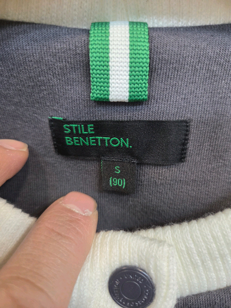 베네통 골프 부클와펜 라운딩 자켓 s 90--3