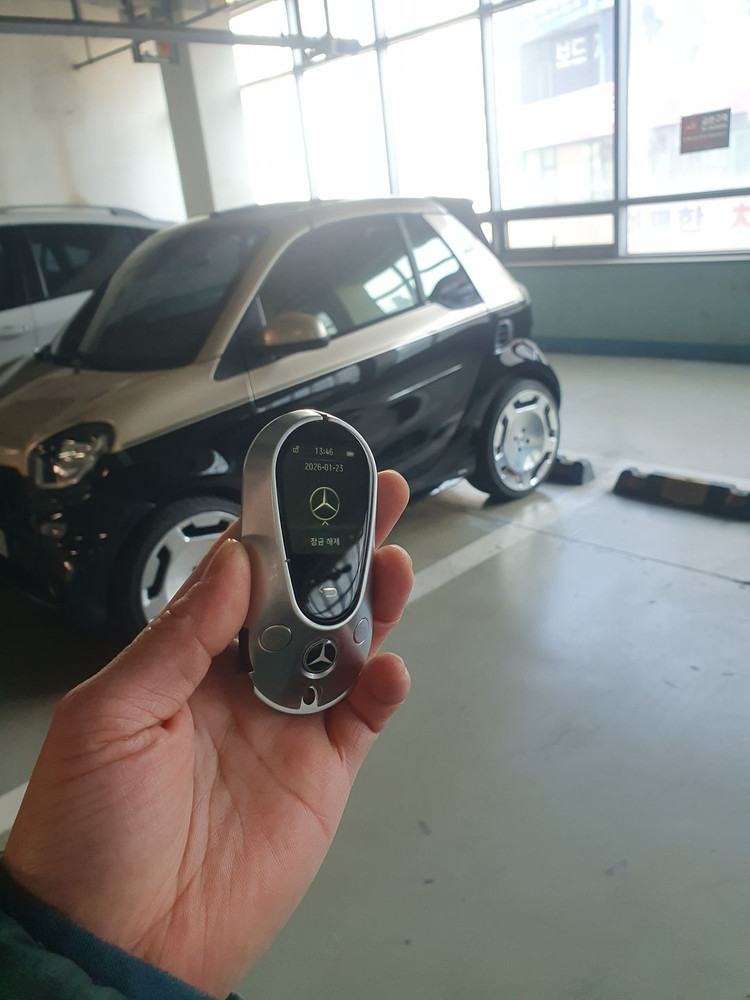 벤츠 스마트 포투 453 16년 최신형 LCD 액정키 개조 오토도어 기능 완벽 호환 이미지