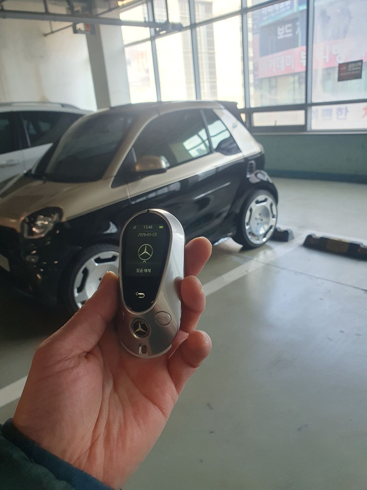 벤츠 스마트 포투 453 16년 최신형 LCD 액정키 개조 오토도어 기능 완벽 호환 이미지