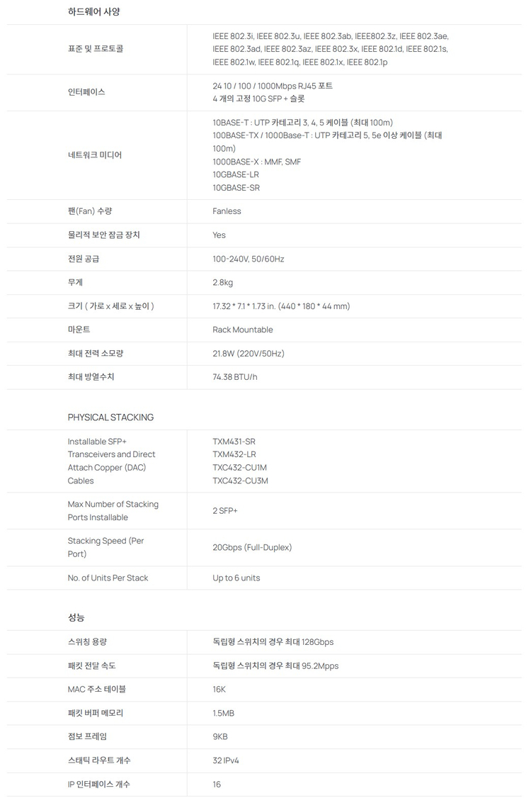 TP-LINK T1700G-28TQ 스위치허브 (24포트+Smart 스위치 4개)--2