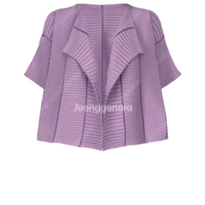 이세이미야케 플리츠플리즈 칼럼니트 가디건 보라색 새상품