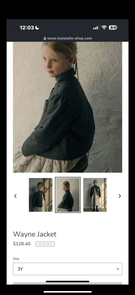 미착용) 루이지엘라 슈슈앤크라 자켓 여아--1