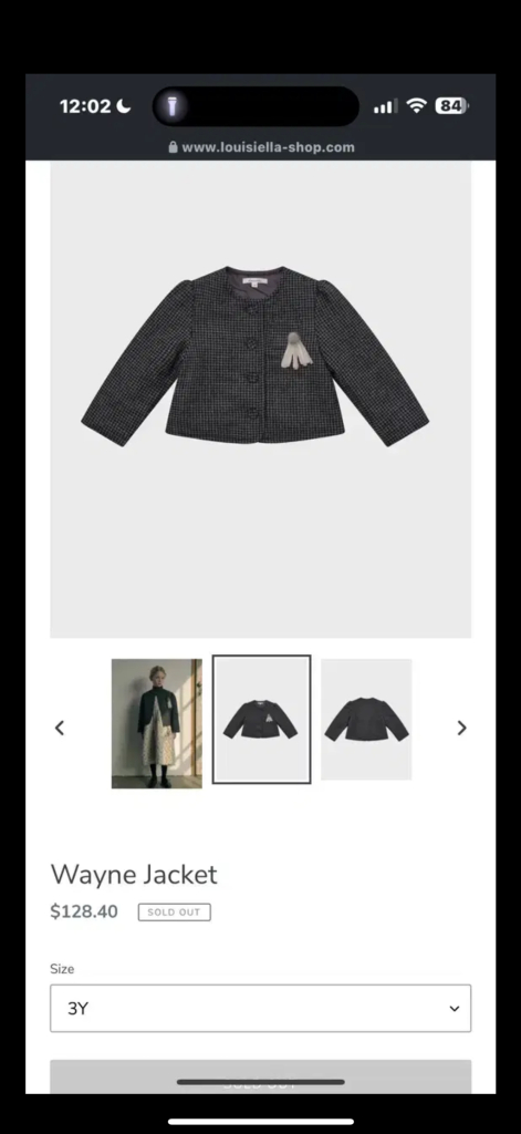 미착용) 루이지엘라 슈슈앤크라 자켓 여아--2