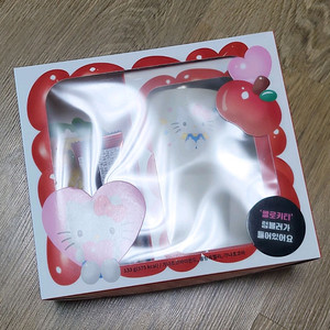 헬로키티 화이트 손잡이 텀블러 보온병 키티 세븐일레븐 산리오 박스미개봉 새상품 이미지