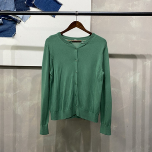 (95) 유니클로 여성 캐주얼 그린 니트 가디건