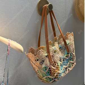 마리틀 덴텔레 모티브 삭 토트백 & 치앙마이 파우치 새상품