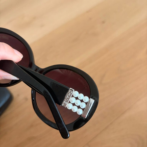 샤넬 디자인 진주 선글라스