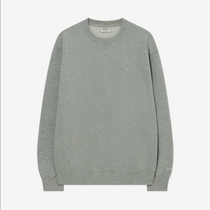 [새상품] M) 커버낫 시그니처 심볼 맨투맨 멜란지 그레이