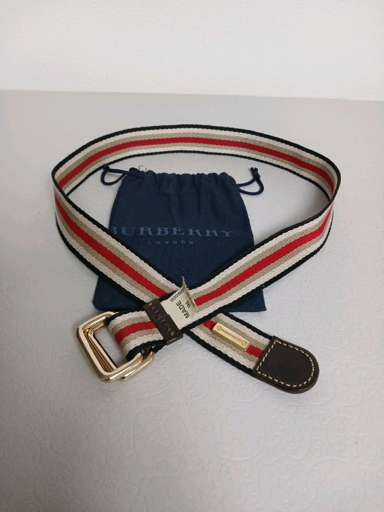 버버리 스트라이프 벨트 정품 이미지