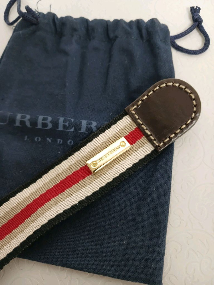 버버리 스트라이프 벨트 정품 이미지