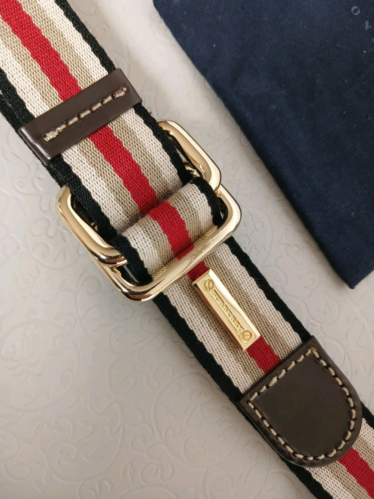 버버리 스트라이프 벨트 정품 이미지