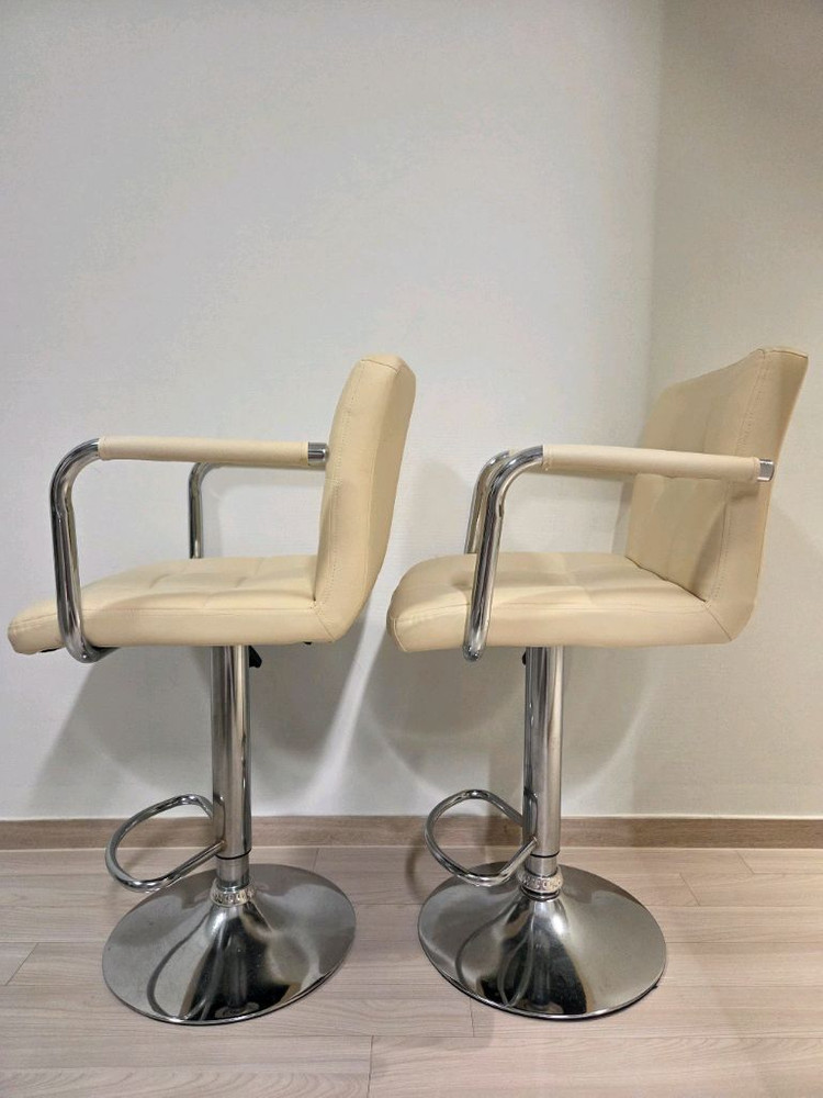 바 식탁 의자 스툴 높낮이 조절 2개일괄--1