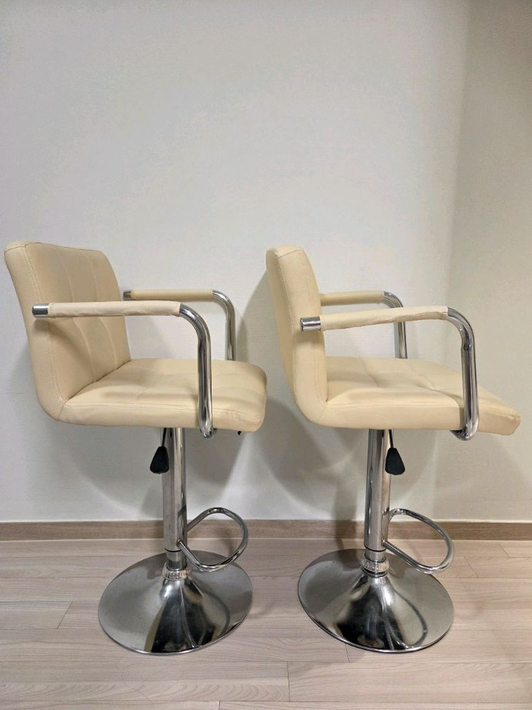 바 식탁 의자 스툴 높낮이 조절 2개일괄--2