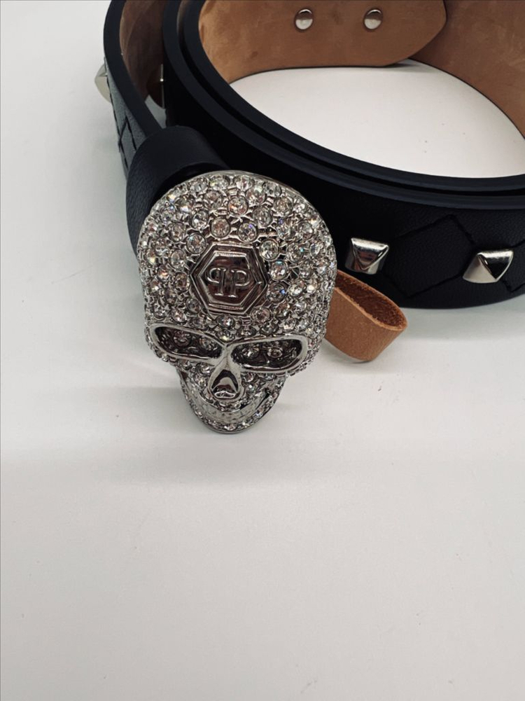 필립플레인 정품 해골 스웨이드 여성 벨트 이미지