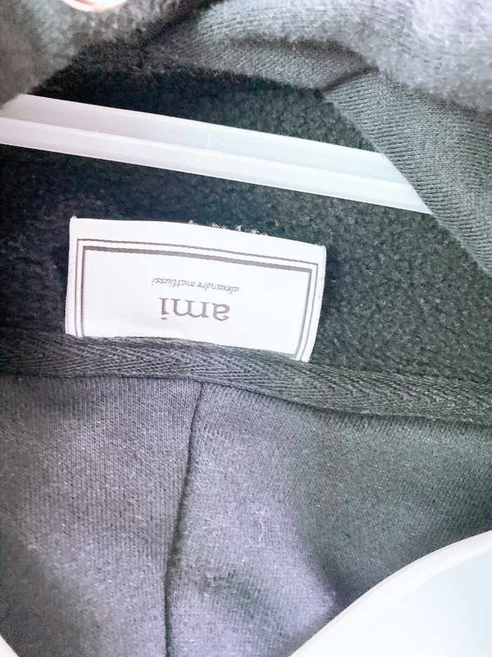 (M)ami아미여자빅로고루즈핏기모후드티--3