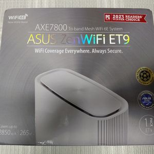 ASUS ZenWiFi (아수스 젠 와이파이) ET9 AXE7800 WiFi 6E, 2.5G 유무선공유기 화이트
