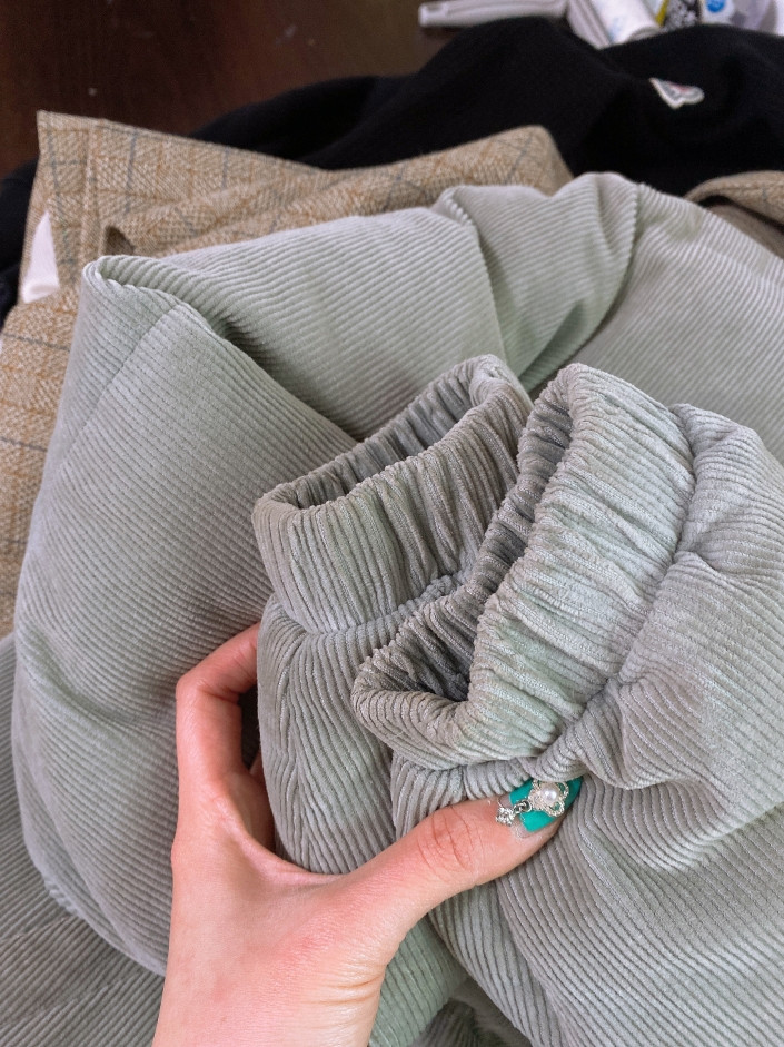 (S(90)르꼬끄여자오리털골덴코듀로이아방핏패딩점퍼--4