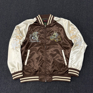 일본 오리엔탈 일심여경 자수 스카쟌