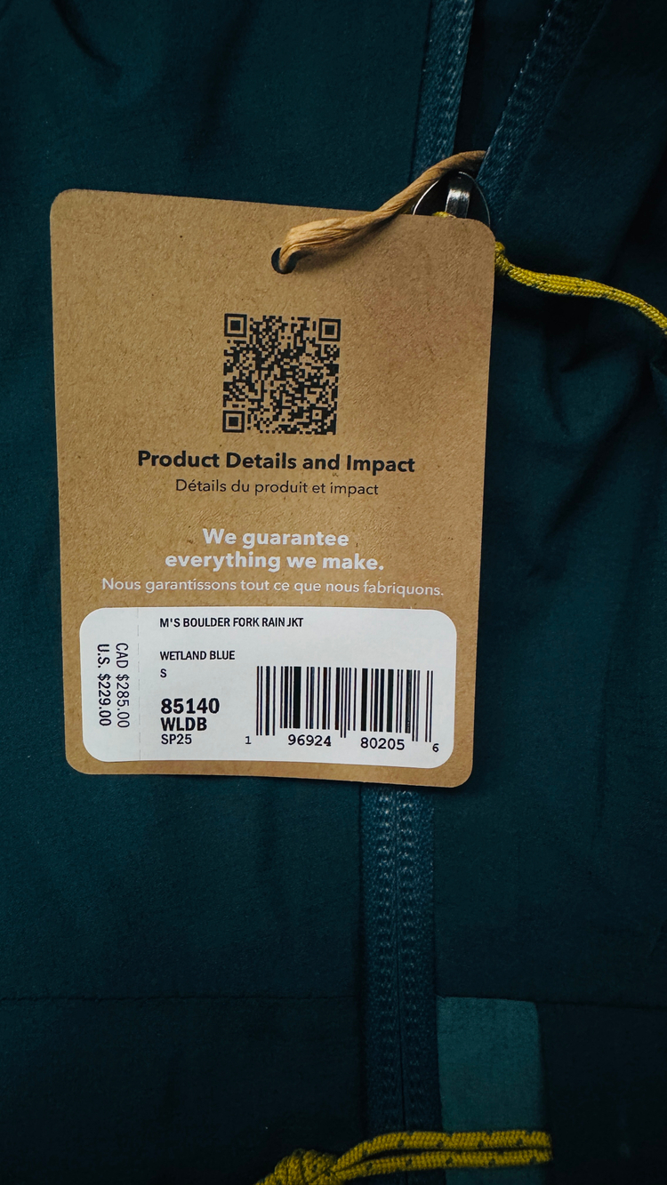 파타고니아 볼더 포크 레인 자켓 85140WLDB Blue S사이즈--3