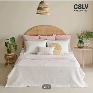 미사용 까사리빙 SK 3중직 스프레드 침구류 풀세트 슈퍼킹