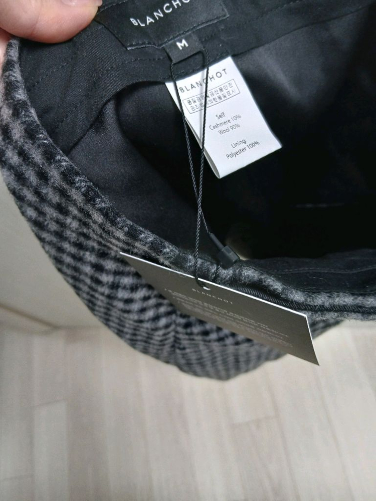 블랑쇼 모던 캐시미어 체크 랩스커트 바지 m 이미지