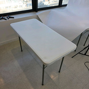 촬영용 화이트 테이블 + 조명 세트 대한 DH-LED80W 방송 촬영 조명 스탠드, 배경지 거치대, 폴딩테이블 이미지