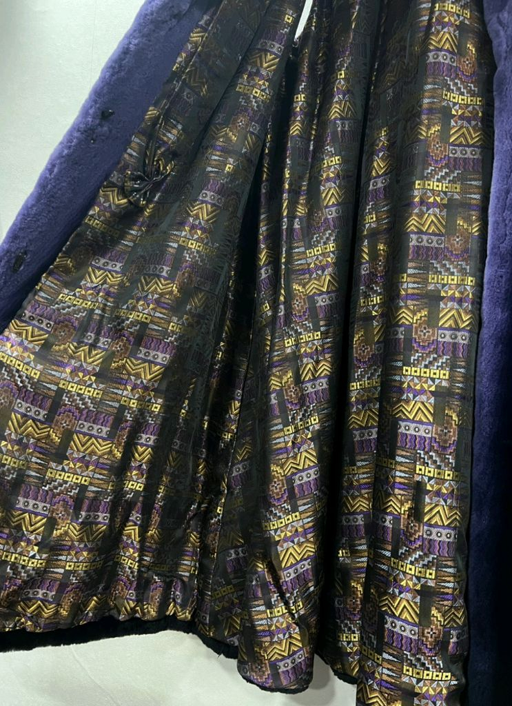 배색 쉬어드 밍크 롱조끼--4