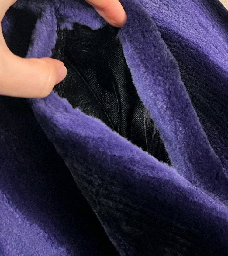 배색 쉬어드 밍크 롱조끼--6