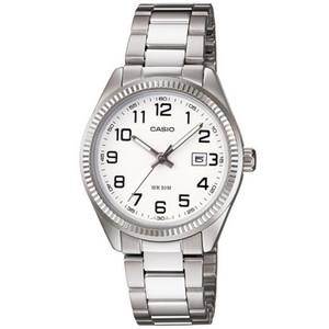 카시오 메탈 여성 손목시계 [LTP-1302]실버 드레스워치 (A급)