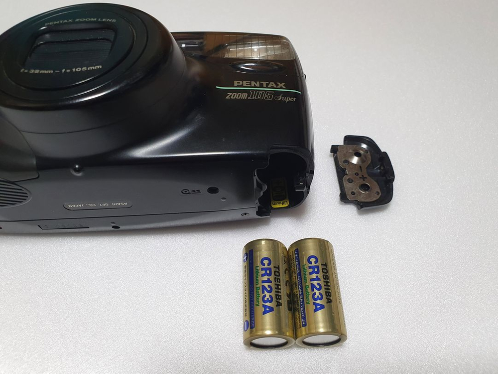 90년대 필름 자동 카메라 PENTAX Zoom 105 Super 펜탁스 줌 105 슈퍼 소품용 부품용 수리 요망 이미지