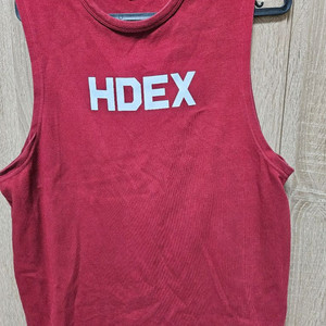 HDEX 남성 민소매 티셔츠 레드 M 팝니다