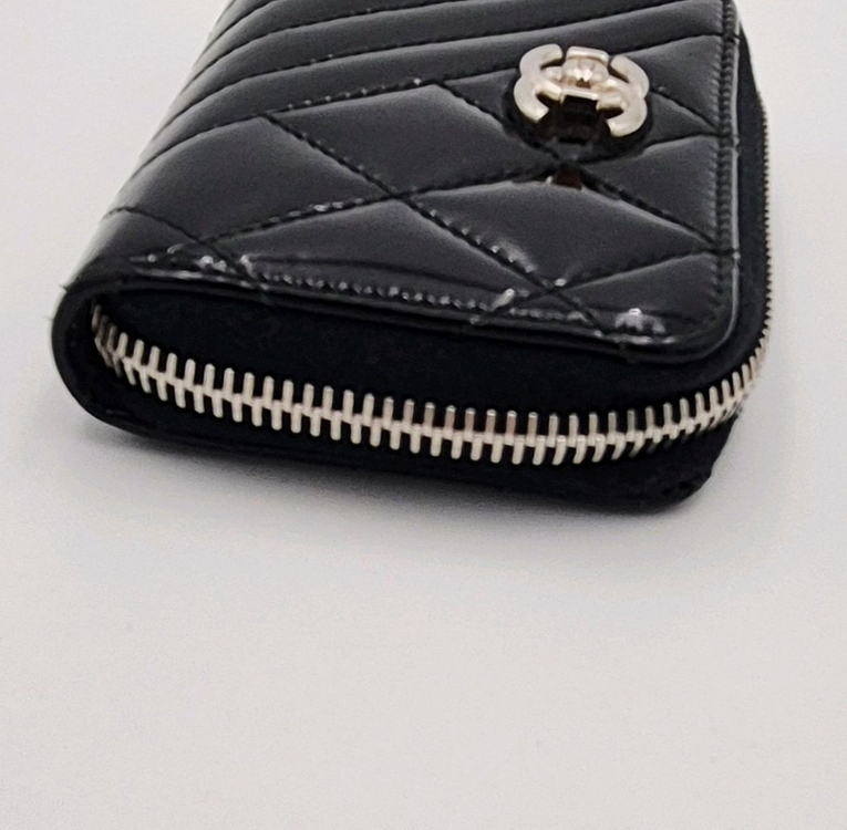 [중고명품셀렉트]샤넬 페이던트 은장 지퍼돌이 카드지갑 이미지