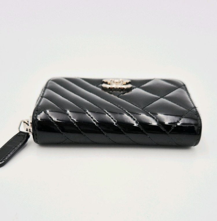 [중고명품셀렉트]샤넬 페이던트 은장 지퍼돌이 카드지갑 이미지