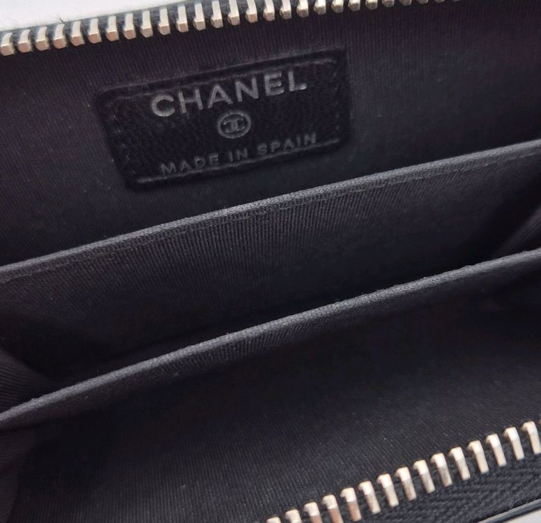 [중고명품셀렉트]샤넬 페이던트 은장 지퍼돌이 카드지갑 이미지